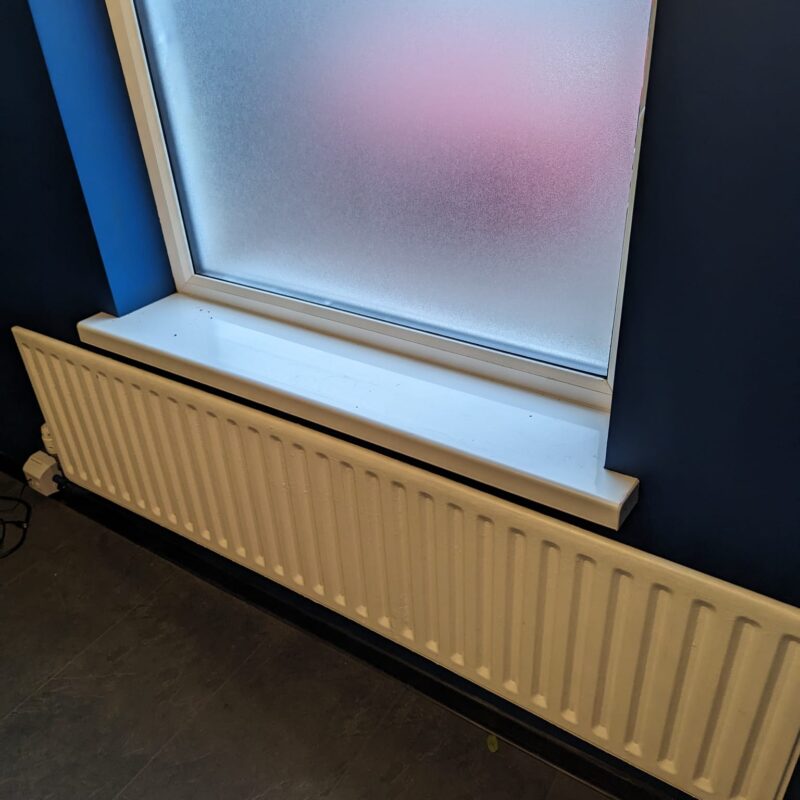 A new radiator installed in Rebekah's property in Kettering